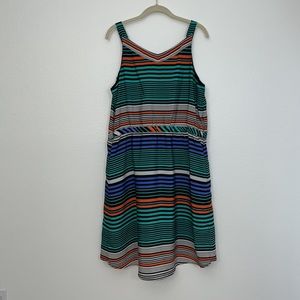 Merona woman’s multicolored striped dress XL